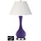 Ivory Empire Vase Lamp - 2 Outlets and 2 USBs in Izmir Purple