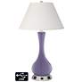 Ivory Empire Vase Lamp - 2 Outlets and 2 USBs in Purple Haze