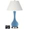 Ivory Empire Vase Lamp - 2 Outlets and 2 USBs in Secure Blue
