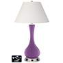 Ivory Empire Vase Lamp - Outlets and USBs in Passionate Purple