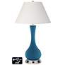 Ivory Empire Vase Table Lamp - 2 Outlets and 2 USBs in Bosporus