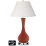 Ivory Empire Vase Table Lamp - 2 Outlets and 2 USBs in Madeira