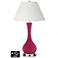 Ivory Empire Vase Table Lamp - 2 Outlets and 2 USBs in Vivacious