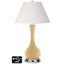 Ivory Empire Vase Table Lamp - 2 Outlets and USB in Humble Gold