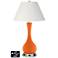 Ivory Empire Vase Table Lamp - 2 Outlets and USB in Invigorate