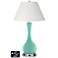 Ivory Empire Vase Table Lamp - 2 Outlets and USB in Larchmere
