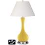 Ivory Empire Vase Table Lamp - 2 Outlets and USB in Nugget
