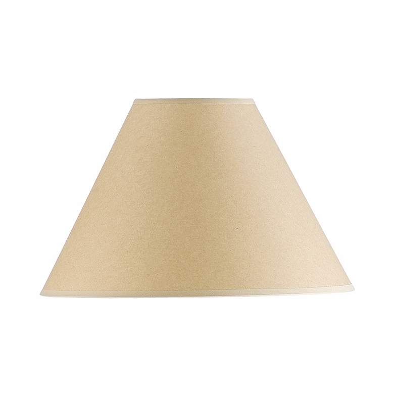 Image 1 Ivory Fabric Hardback Empire Lamp Shade 6.5x14x9.25 (Spider)