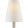 Ivory Fine Grass Cloth Tapered Chandelier Shade