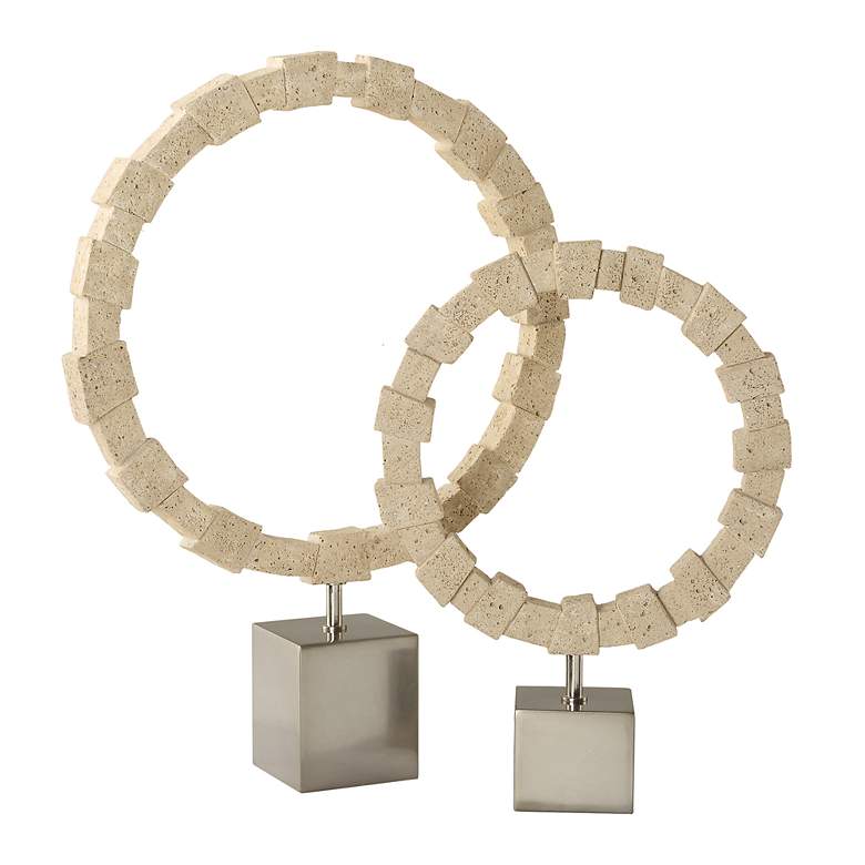 Image 2 Ivory Fusion Rings Set of 2 Sculptures