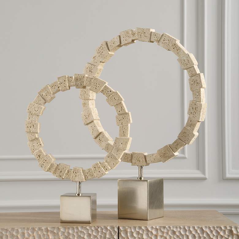 Image 1 Ivory Fusion Rings Set of 2 Sculptures