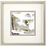 Ivory Gold and Gray I 35" Square Giclee Framed Wall Art