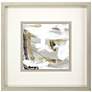 1_Ivory Gold and Gray I 35" Square Giclee Framed Wall Art