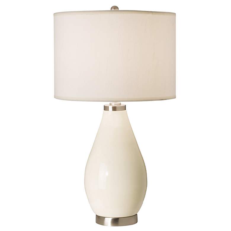 Image 1 Ivory Gourd Touch Switch Accent Table Lamp
