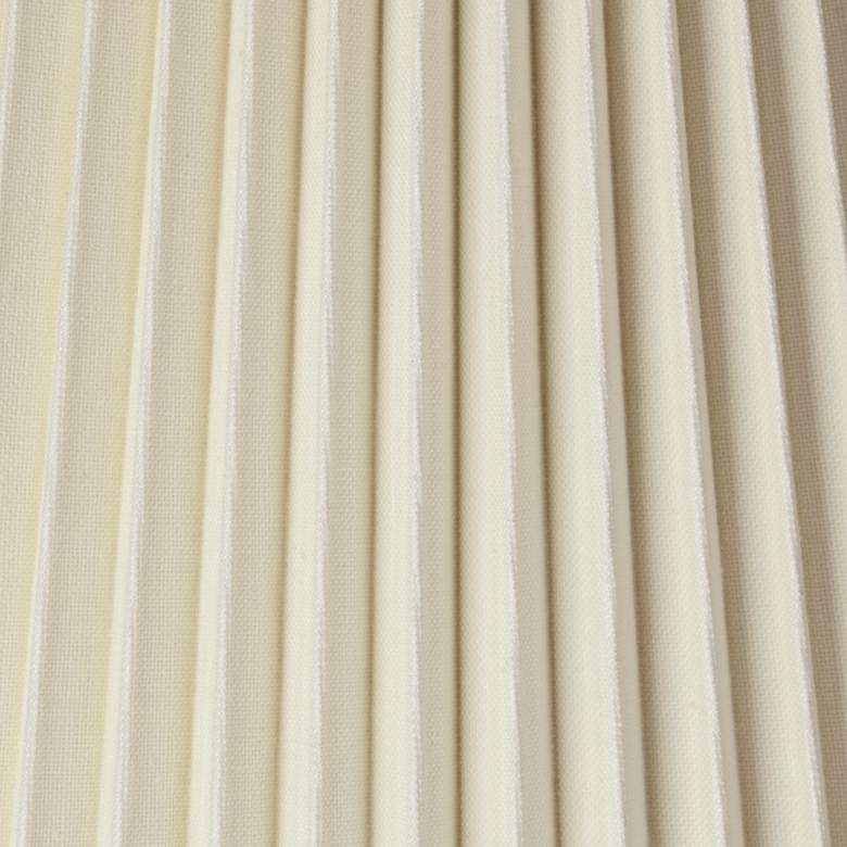 Image 2 Ivory Linen Knife Pleat Set of 2 Shades 9x14.5x10 (Spider) more views