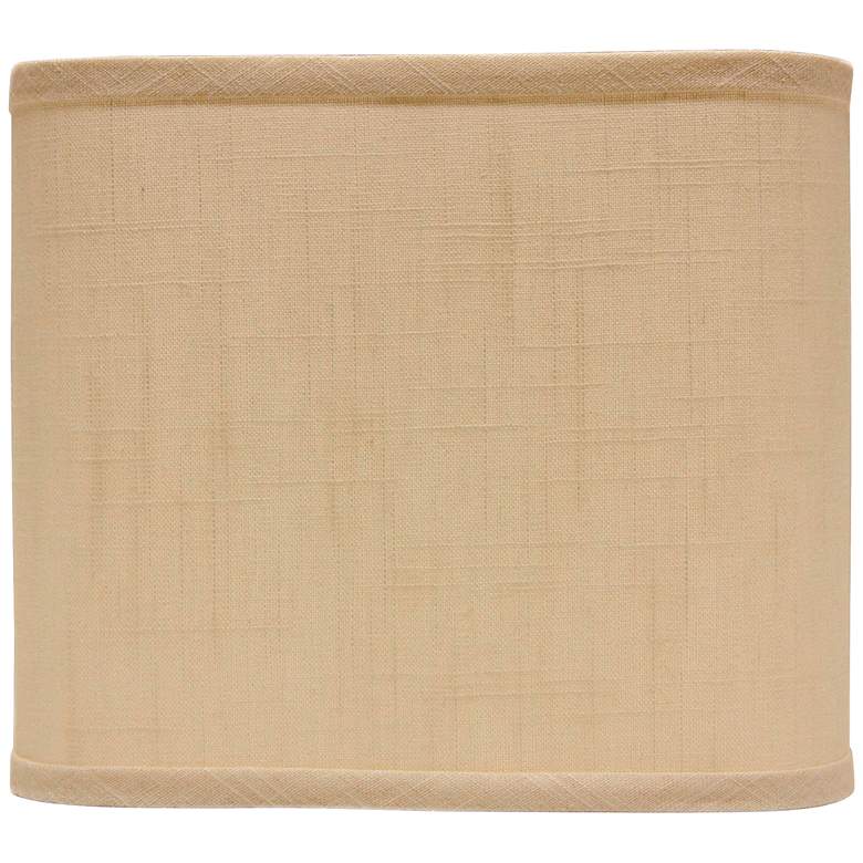 Image 1 Ivory Linen Lamp Shade 11x11x9.5 (Spider)