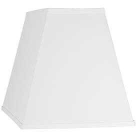 Image5 of Ivory Linen Rectangular Shade 14x18x12 (Spider) more views