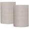 Ivory Linen Set of 2 Cylinder Lamp Shades 8x8x11 (Spider)