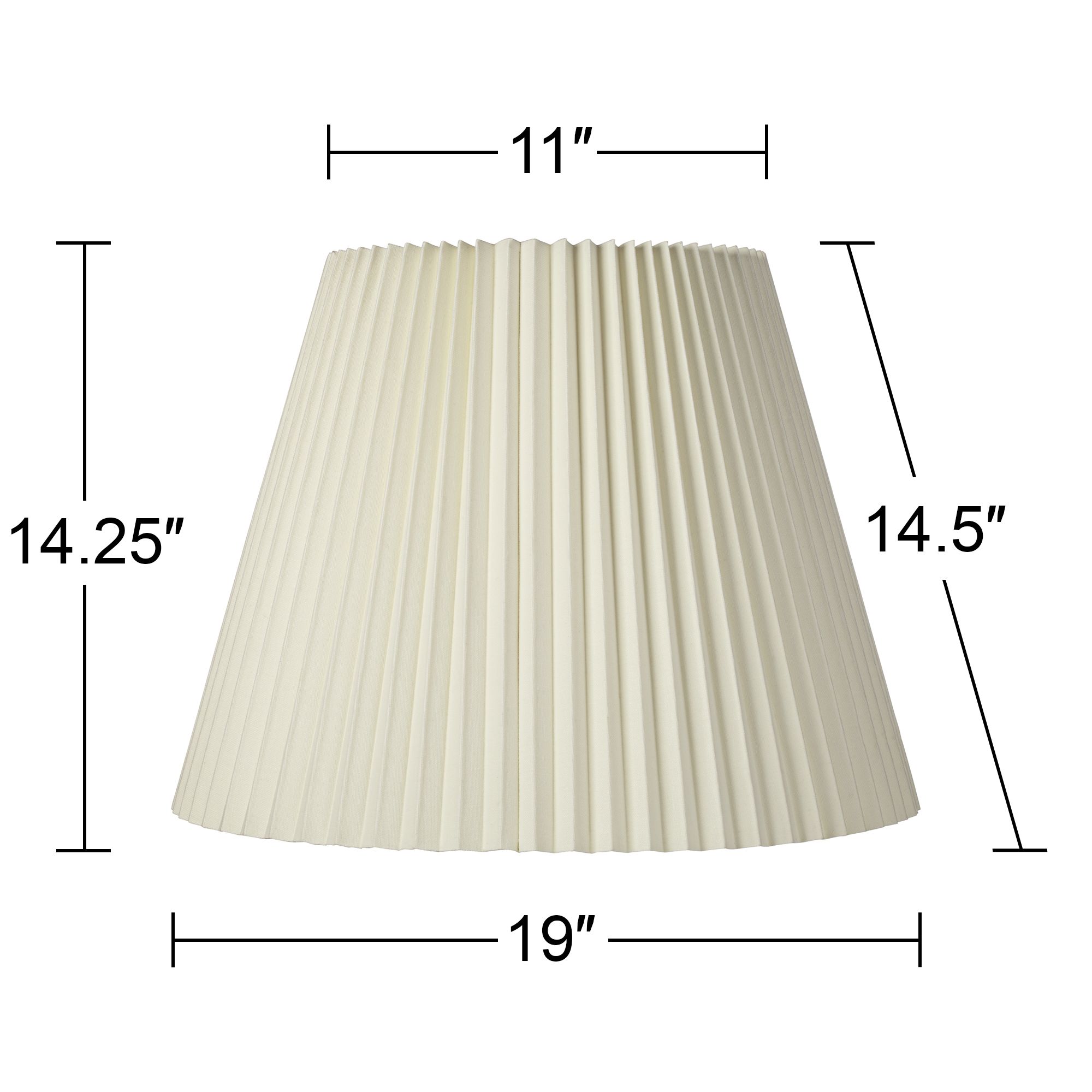 ivory pleated lamp shade