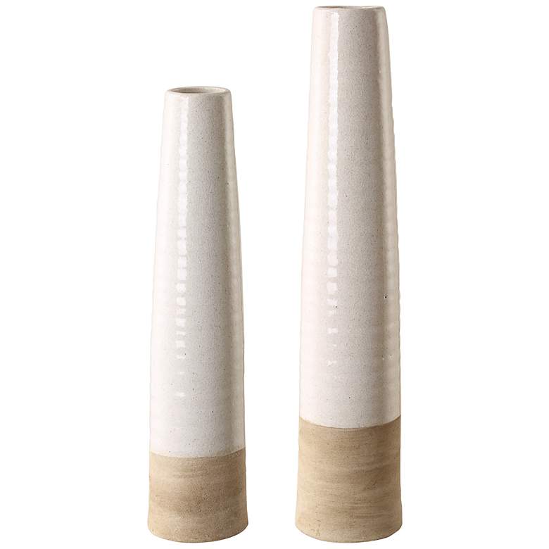 Image 1 Ivory Sands Set of 2  Ceramic Vases