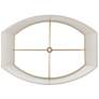 Ivory Set of 2 Oval Lamp Shades 10/12.5x11/15x10 (Spider)