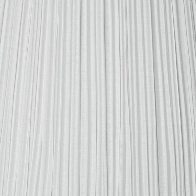 Image 2 Ivory White Set of 2 Pleated Lamp Shades 6x14x8 (Spider) more views