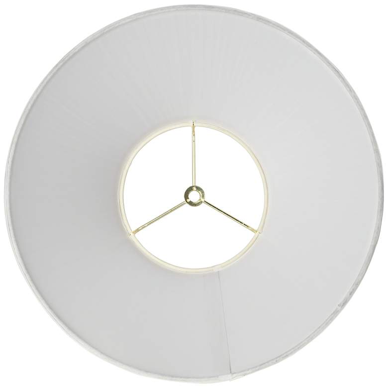 Image 4 Ivory White Set of 2 Pleated Lamp Shades 6x14x8 (Spider) more views