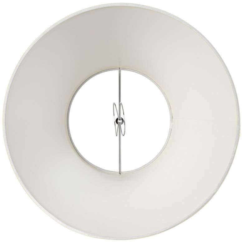 Image 4 Ivory White Set of 2 Table Lamp Shades 6x12x8.5 (Clip-On) more views