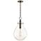 Ivy 12 1/2" Wide Old Bronze LED Pendant Light w/ Clear Glass