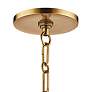 Ivy 18" Wide Aged Brass and Clear Glass LED Modern Pendant Light