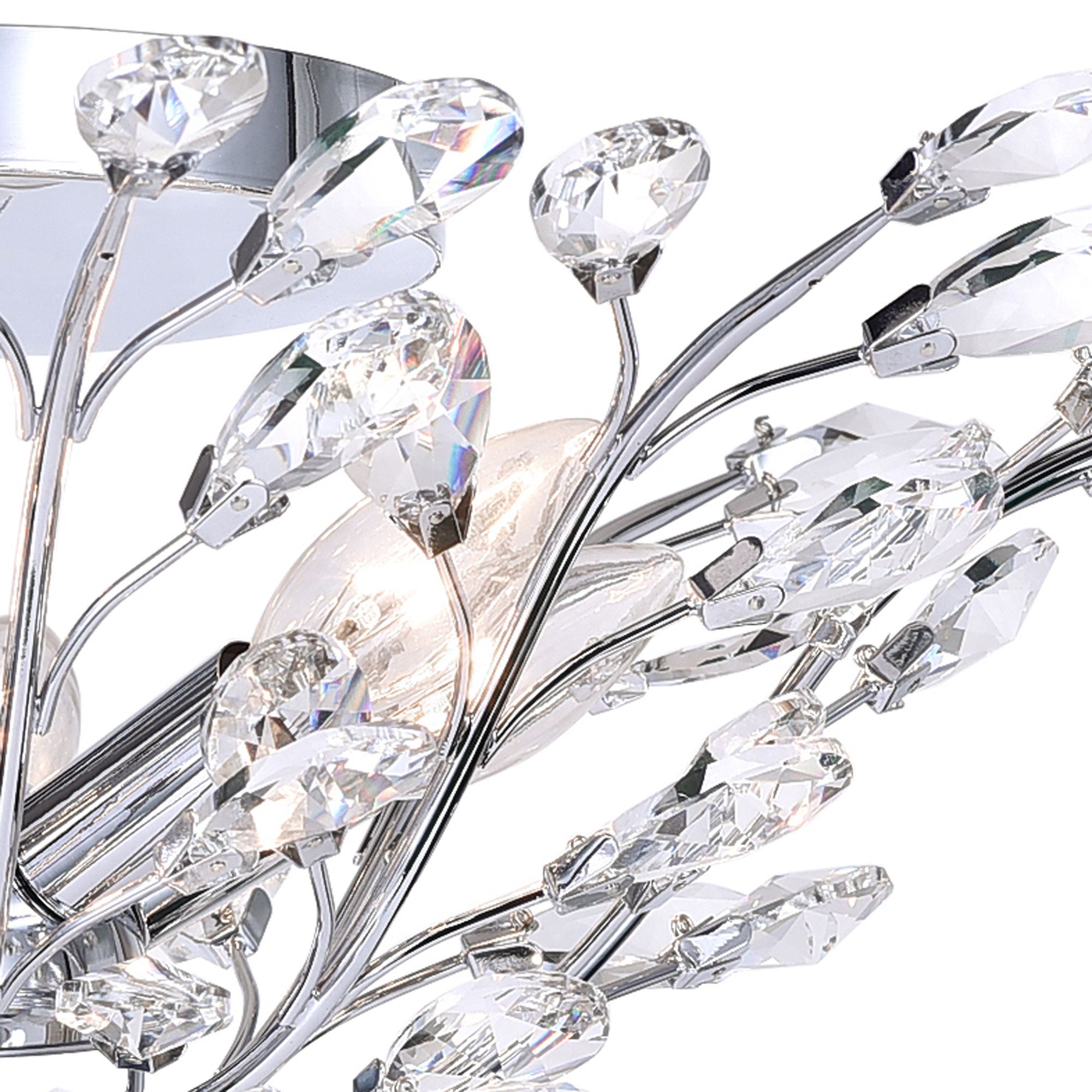 Image 3 Ivy 22" Wide Chrome 6-Light Ceiling Light more views