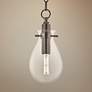 Ivy 7 1/2" Wide Old Bronze LED Mini Pendant with Clear Glass