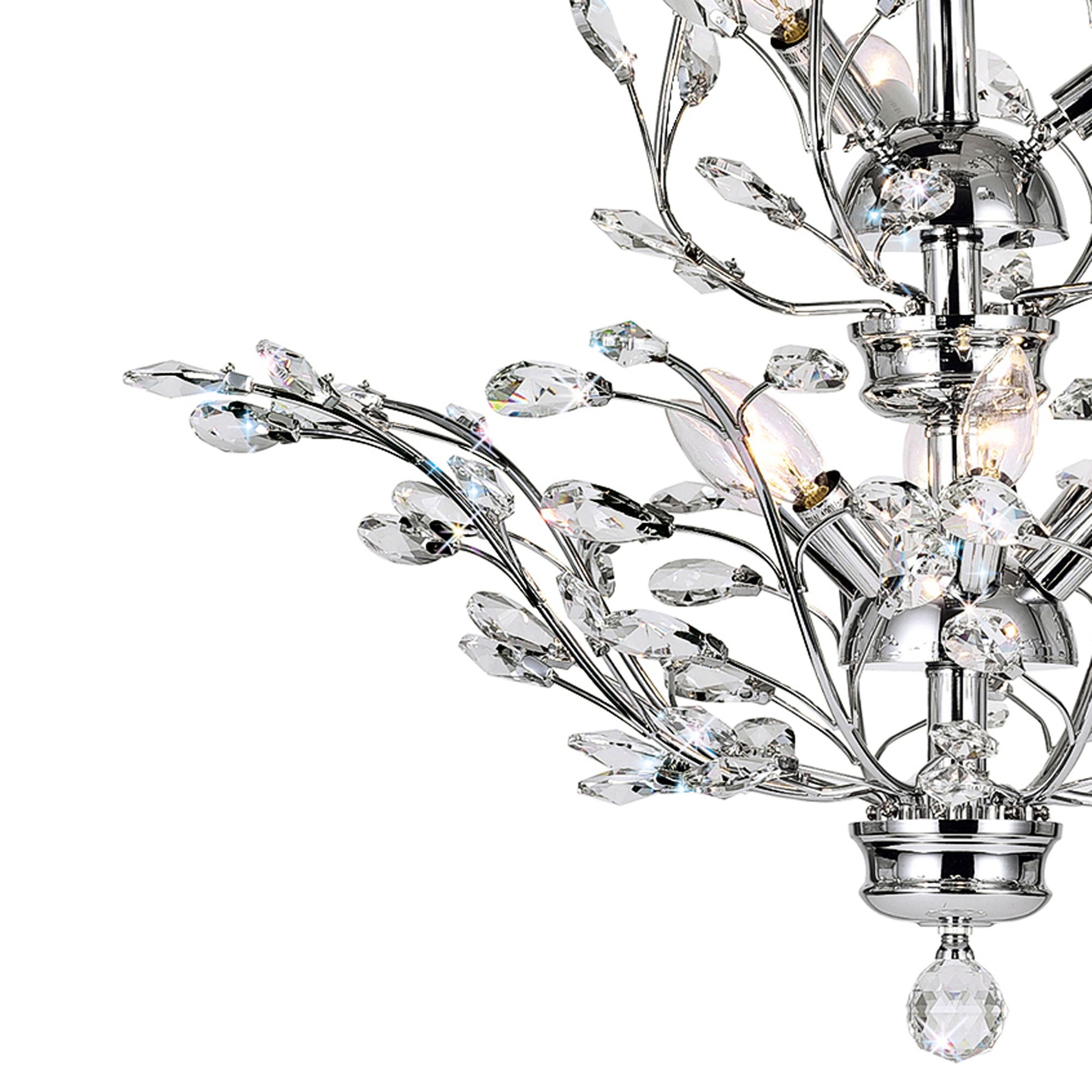 Image 4 Ivy 9 Light Chandelier With Chrome Finish more views