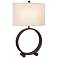 Ivy Oil Rubbed Bronze Metal Circle Table Lamp
