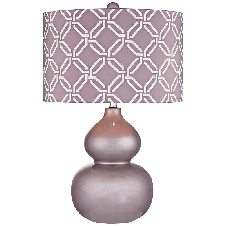 Image 1 Ivybridge Lilac Ceramic Table Lamp