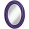 Izmir Purple 30" High Oval Twist Wall Mirror