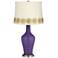 Izmir Purple Anya Table Lamp with Flower Applique Trim