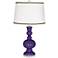 Izmir Purple Apothecary Table Lamp with Ric-Rac Trim