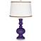 Izmir Purple Apothecary Table Lamp with Twist Scroll Trim