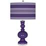 Izmir Purple Bold Stripe Apothecary Table Lamp