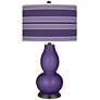 Izmir Purple Bold Stripe Double Gourd Table Lamp