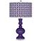 Izmir Purple Circle Rings Apothecary Table Lamp