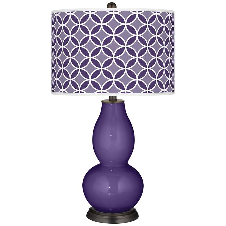 Image 1 Izmir Purple Circle Rings Double Gourd Table Lamp