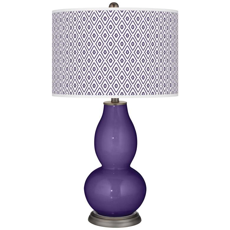 Image 1 Izmir Purple Diamonds Double Gourd Table Lamp