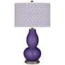 Izmir Purple Diamonds Double Gourd Table Lamp