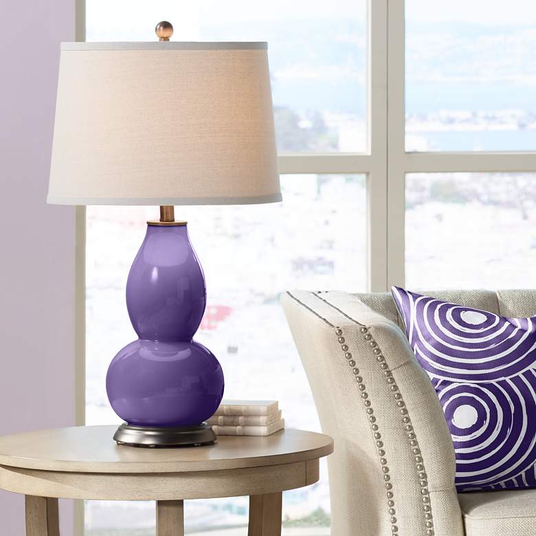 Image 1 Izmir Purple Double Gourd Table Lamp
