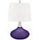 Izmir Purple Felix Modern Table Lamp with Table Top Dimmer
