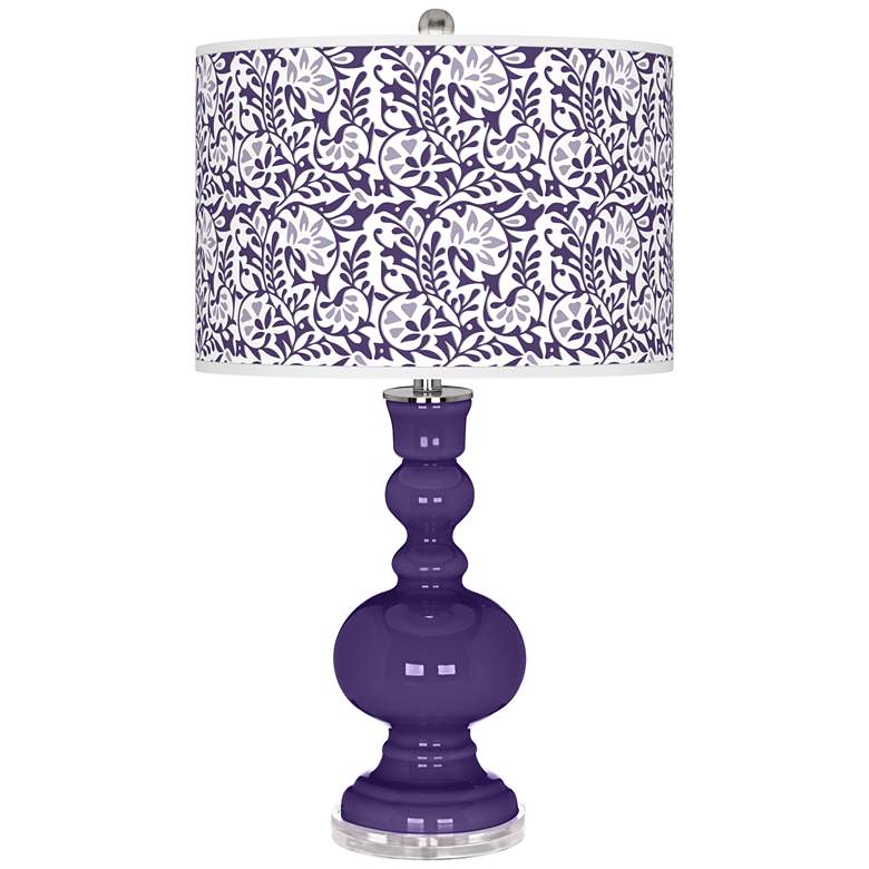 Izmir Purple Gardenia Apothecary Table Lamp
