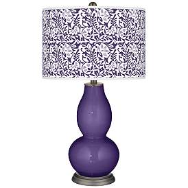 Image1 of Izmir Purple Gardenia Double Gourd Table Lamp