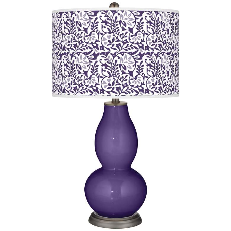 Image 1 Izmir Purple Gardenia Double Gourd Table Lamp